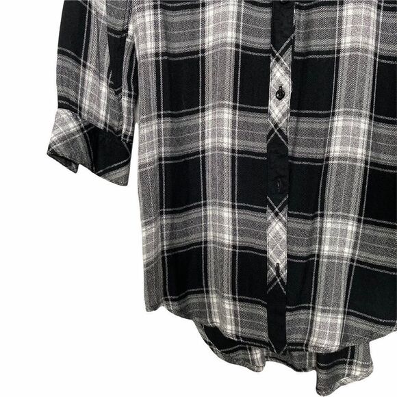 HP 🔥 RAILS | Sawyer Plaid Long Sleeve Button Down Shirt Dress - Picture 3 of 7